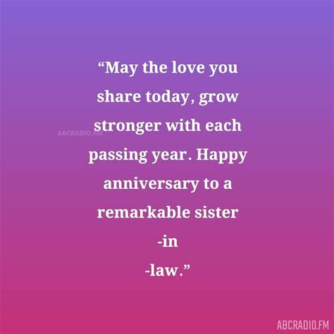 HAPPY ANNIVERSARY QUOTES FOR SISTER IN LAW – AbcRadio.fm