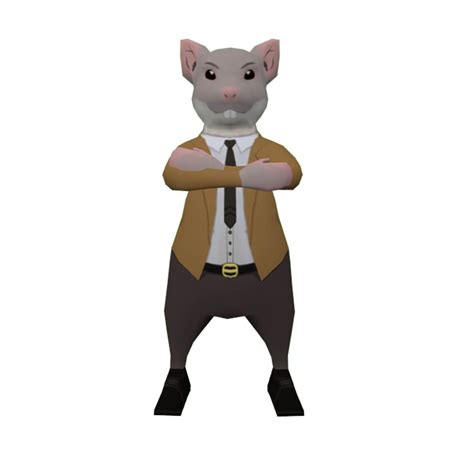 Lowpoly Tikus Berdasi Chibi by MS-Gallery on DeviantArt