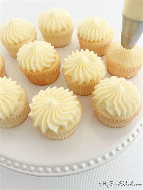 Lemon Cupcakes with Lemon Cream Cheese Frosting - My Cake School