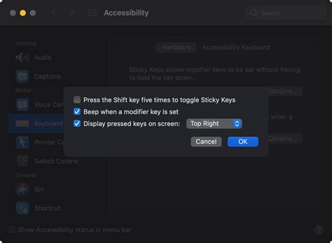 How to Use the Sticky and Slow Keys Option in macOS