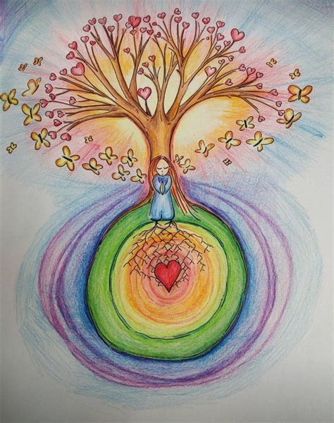 Heart of the Earth | Metaphysical art, Mother earth art, Energy art