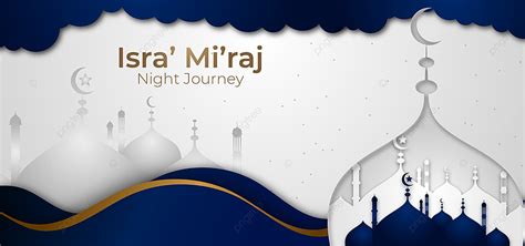 Isra Mi Raj Mosque Silhouette Background, Greeting, Muslim, Islam ...