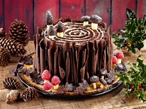 Woodland Christmas yule log cake | Recipe | Yule log cake, Christmas ...