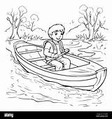 Row Boat Coloring Pages sketch template