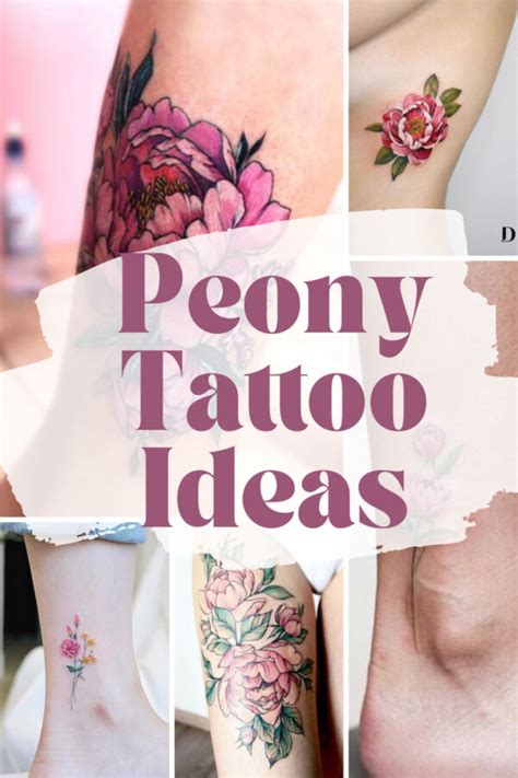 67 Pretty Peony Tattoo Design Ideas For Color, Placement & Style ...