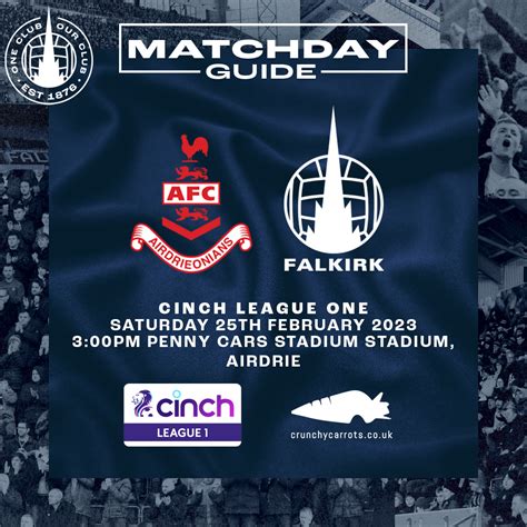 MATCHDAY GUIDE: AIRDRIEONIANS V FALKIRK - Falkirk Football Club