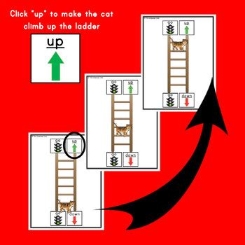 Digital activity for 2-word combinations with location words "up" and "down"