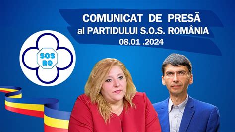 Partidul S.O.S. România demarează “în forță” anul 2024 și solicită adoptarea unor măsuri ferme ...