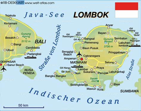 Map of Lombok (Indonesia) | Lombok, Bali lombok, Bali travel