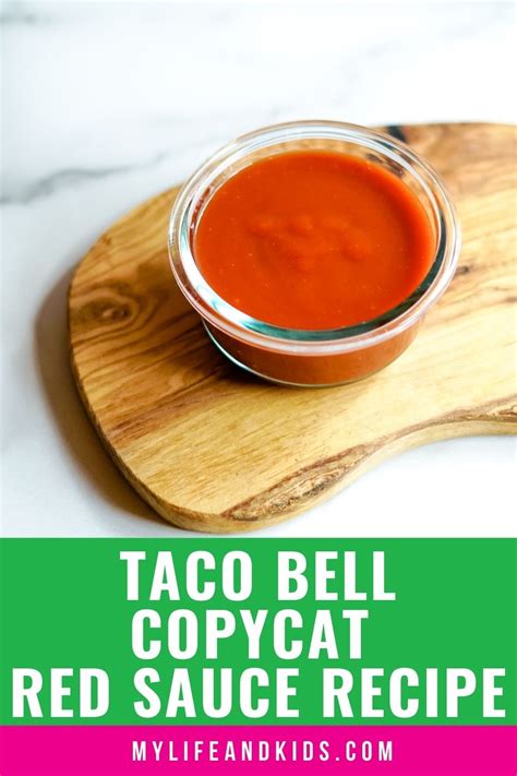 Copycat Taco Bell Red Sauce Recipe - My Life and Kids | Recipe | Taco bell red sauce recipe, Red ...