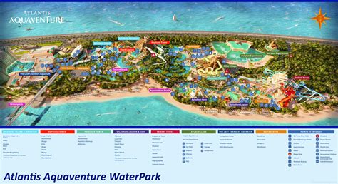 Atlantis Aquaventure Waterpark Map - Dubai - Ontheworldmap.com