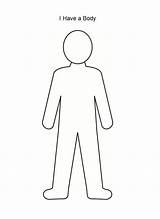 Girl Body Outline Coloring Page sketch template