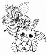 Gizmo Gremlins Coloring Pages  Cartoon coloring sketch template