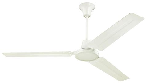 7840900 Industrial 56-Inch Three-Blade Indoor Ceiling Fan White with White St... | eBay