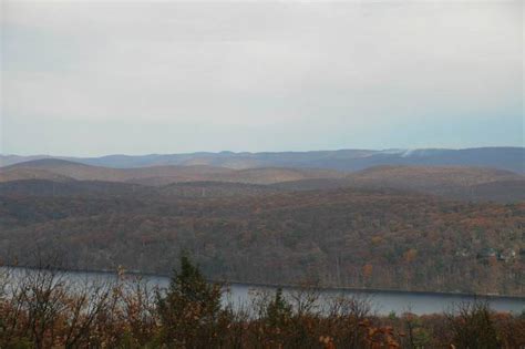 You can find nice views from the fire tower even on a rainy day.