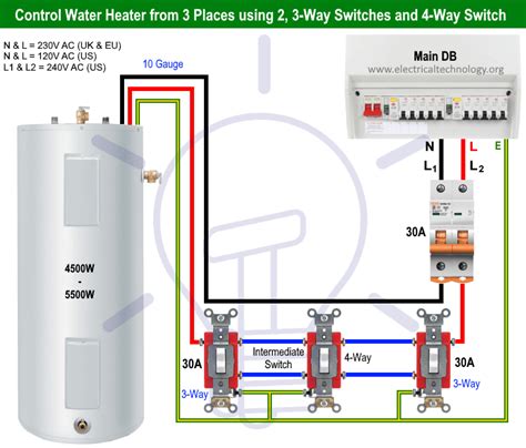 2 Way Switch For Water Heater 9 Pin Serial Port Wiring Diagram