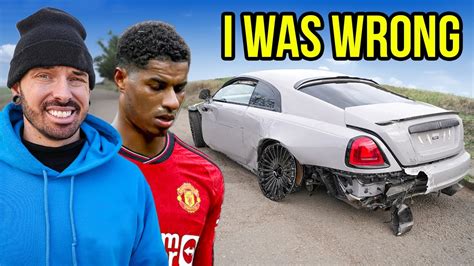 THE TRUTH ABOUT MARCUS RASHFORD'S WRECKED ROLLS ROYCE WRAITH - YouTube