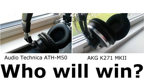 Headset AKG K271 MK2 vs audio technica ath m50 - YouTube