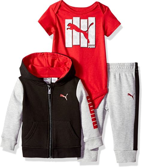 Amazon.com: PUMA Baby Boys' Fleece Set, Black, 18M: Clothing