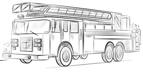 Fire engine coloring pages to download and print for free