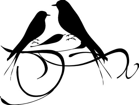 Black-cheeked lovebird Black and white Clip art - Outline Drawings Of ...