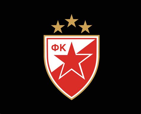 Crvena Zvezda Club Logo Symbol Serbia League Football Abstract Design Vector Illustration With ...