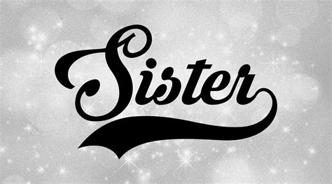 Family Clipart Sisters / Siblings: Word sister - Etsy UK