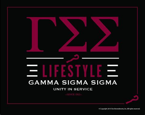 Gamma Sigma Sigma Motto Poster – SororityShop