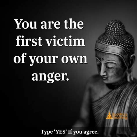 You are the first victim of your anger. | Buddhism quote, Buddhist quotes, Buddha quote