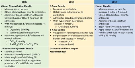 Evolution and Current Status of Sepsis Bundles – Sepsis Program ...