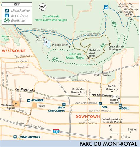 Map of Parc du Mont-Royal | Parc du Mont-Royal | Fodor's Travel Guides