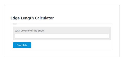 Edge Length Calculator - Calculator Academy