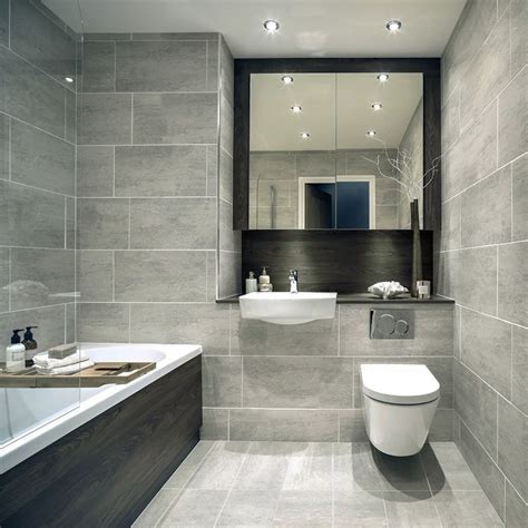 Bringing Beauty And Elegance To Your Bathroom With Light Grey Wall Tiles - Home Tile Ideas