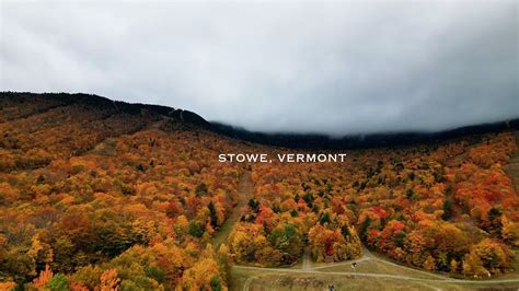 STOWE, VERMONT // FALL FOLIAGE 2022 // 4K // #fallfoliage #dronevideo # ...