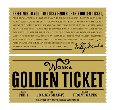 Golden Ticket | mala tvornica ideja