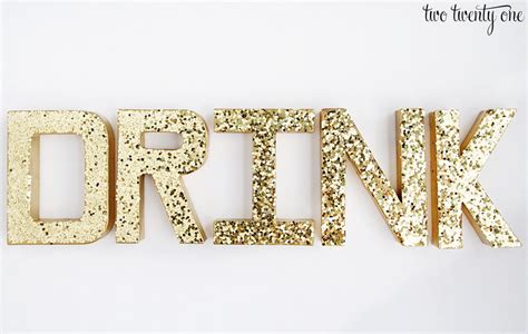 How to Make Glitter Letters