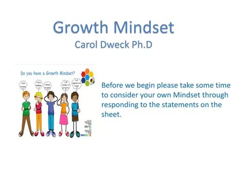 PPT - Growth Mindset Carol Dweck Ph.D PowerPoint Presentation, free download - ID:9449075