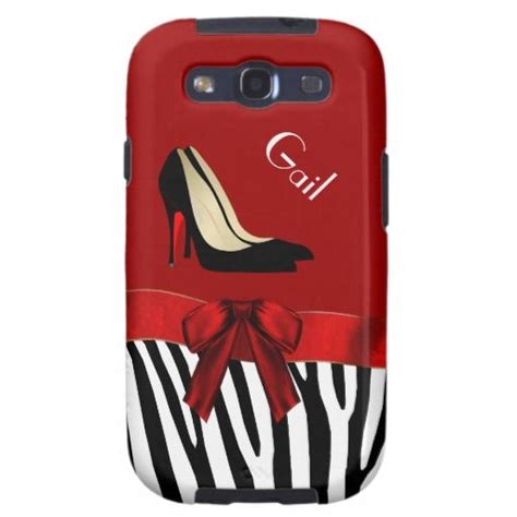 Fashionable Red & Zebra Print Samsung Galaxy S3 Case-Mate Samsung Galaxy Case | Zazzle.com ...