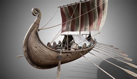 Drakkar, Viking Ship 3D Model $10 - .blend .3ds .dae .fbx .obj - Free3D