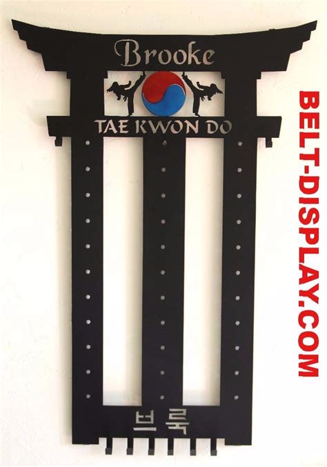 Taekwondo Belt Display - Martial Arts Belt Holder - Karate Belt Rack ...