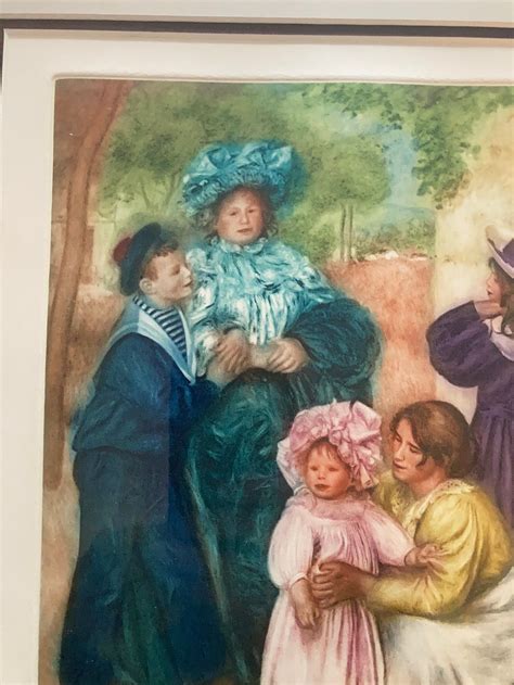 Renoir La Famille The Family Framed Color Etching | Etsy