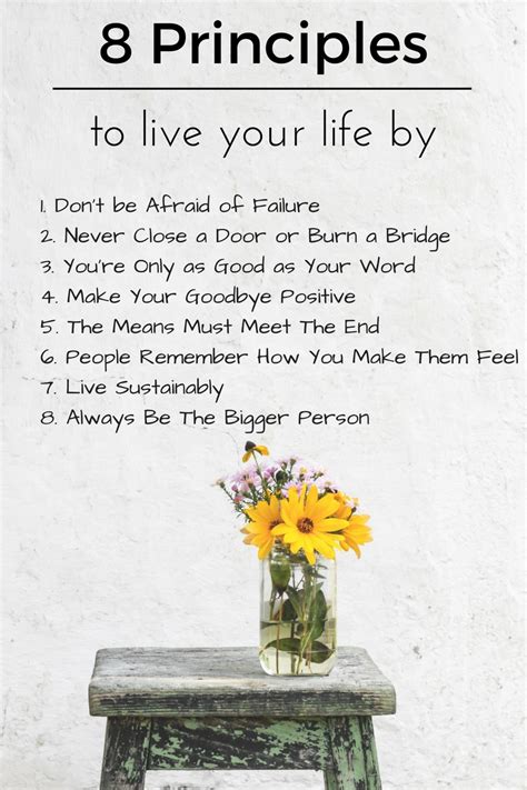 8 Principles to Live Your Life By