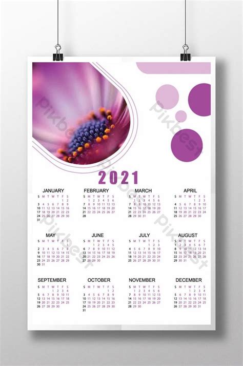 2021 Calendar Design Vector 12 Months One Page Design | AI Free Download - Pikbest | Calendar ...