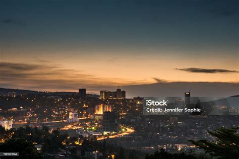 Kigali Skyline At Night Stock Photo - Download Image Now - Kigali, Rwanda, Urban Skyline - iStock