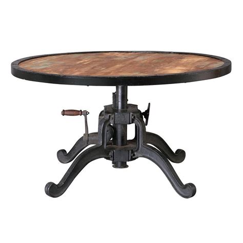 Home Decorators Collection Industrial Natural Reclaimed Extendable Coffee Table Natural Wood ...