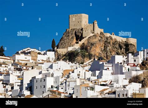 Castle white village Olvera Sevilla Andalusia Spain castillo y pueblo blanco de olvera sevilla ...