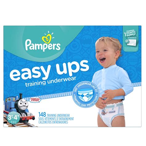 Galleon - Pampers Easy Ups Training Pants Pull On Disposable Diapers For Boys Size 5 (3T-4T ...