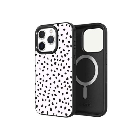 iPhone 15 Pro Max Case With MagSafe - White Polka – Caseco Inc