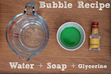 Easy Bubble Recipe - giant bubbles, bubble activities & more