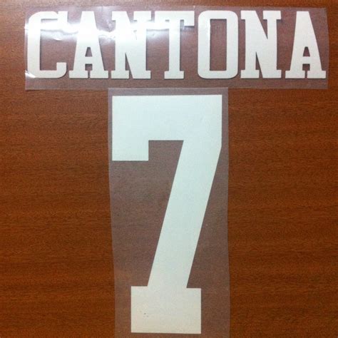 futbal jersey nameset: Cantona #7 manchester united home EPL Nameset ...